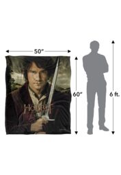 Warner Brothers The Hobbit Unexpected Journey Officially Licensed Silky Touch Super Soft Throw Blanket 152 x 127 cm in White - thumbnail 5
