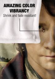 Warner Brothers The Hobbit Unexpected Journey Officially Licensed Silky Touch Super Soft Throw Blanket 152 x 127 cm in White - thumbnail 4