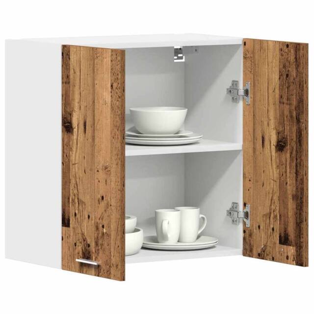 Berkfield Home Kitchen Wall Cabinet¬†Old Wood¬†60x31x60 cm Engineered Wood in Brown - Size: 60 x 31 x 60 cm - image 1