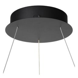 Lucide 'VIDAL' Dimmable Adjustable Stylish Indoor Modern LED Pendant Light in Black - thumbnail 3