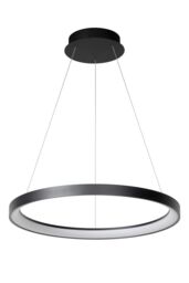 Lucide 'VIDAL' Dimmable Adjustable Stylish Indoor Modern LED Pendant Light in Black - thumbnail 2