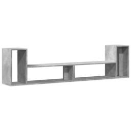Berkfield Home TV Cabinets 2 pcs Concrete Grey 100x30x50 cm Engineered Wood - Size: 100 x 30 x 50 cm - thumbnail 2