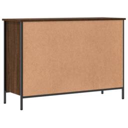 Berkfield Home Shoe Cabinet Brown Oak 100x35x70 cm Engineered Wood - Size: 100 x 35 x 70 cm - thumbnail 6