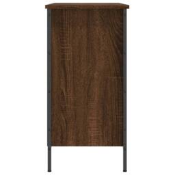 Berkfield Home Shoe Cabinet Brown Oak 100x35x70 cm Engineered Wood - Size: 100 x 35 x 70 cm - thumbnail 5