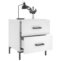 Berkfield Home Bedside Cabinets 2 pcs White 40x35x47.5 cm Engineered Wood - thumbnail 3