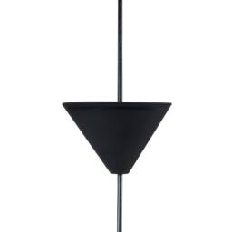 Wyld and Coco Natural Rattan Pendant Lamp with White Fabric Shade - thumbnail 6