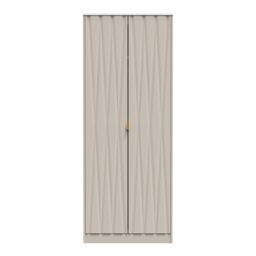 Ready Assembled 2 U Dallas 2 Door Wardrobe (Ready Assembled) in Taupe - thumbnail 2