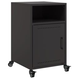 Berkfield Home Bedside Cabinets 2 pcs Black 36x39x59 cm Steel - Size: 36 x 39 x 59 cm - thumbnail 6
