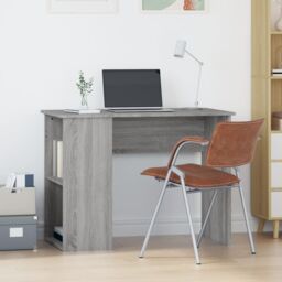 Berkfield Home Desk Grey Sonoma 100x55x75 cm Engineered Wood - Size: 100 x 55 x 75 cm - thumbnail 1