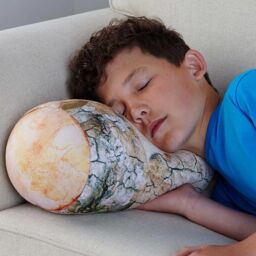 mysmartbuy Log Design Cushion - Head, Neck & Back Supporting Comfortable Novelty Travel Pillow or Tablet Rest - Measures 38 x 17cm - Size: 38 x 17 cm - thumbnail 2