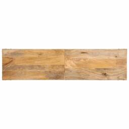 Berkfield Home Console Table 140x35x70 cm Solid Wood Mango in Brown - Size: 140 x 35 x 70 cm - thumbnail 4