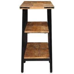 Berkfield Home Console Table 140x35x70 cm Solid Wood Mango in Brown - Size: 140 x 35 x 70 cm - thumbnail 3