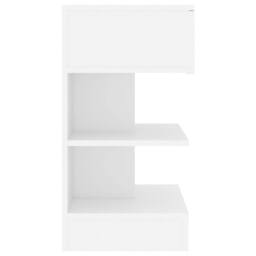 Berkfield Home Bedside Cabinet White 40x35x65 cm Engineered Wood - Size: 40 x 35 x 65 cm - thumbnail 6