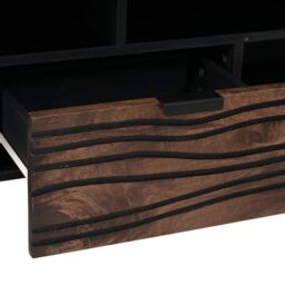 Berkfield Home TV Cabinet - 100 x 33.5 x 46 cm, made from solid mango wood in Brown - Size: 100 x 33.5 x 46 cm - thumbnail 8