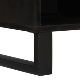 Berkfield Home TV Cabinet - 100 x 33.5 x 46 cm, made from solid mango wood in Brown - Size: 100 x 33.5 x 46 cm - thumbnail 6