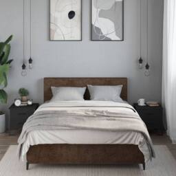 Berkfield Home Bedside Cabinets 2 pcs Black 40x41x40 cm Engineered Wood - Size: 40 x 41 x 40 cm - thumbnail 3