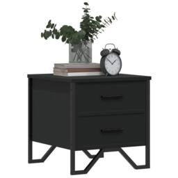 Berkfield Home Bedside Cabinets 2 pcs Black 40x41x40 cm Engineered Wood - Size: 40 x 41 x 40 cm - thumbnail 4