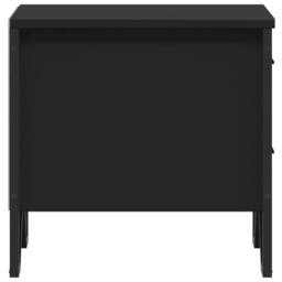 Berkfield Home Bedside Cabinets 2 pcs Black 40x41x40 cm Engineered Wood - Size: 40 x 41 x 40 cm - thumbnail 7