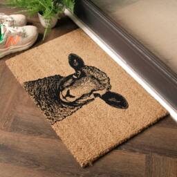 Artsy Mats Lamb Doormat (60 x 40cm) in Brown - Size: 40 cm x 60 cm - thumbnail 4