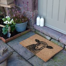 Artsy Mats Lamb Doormat (60 x 40cm) in Brown - Size: 40 cm x 60 cm - thumbnail 2