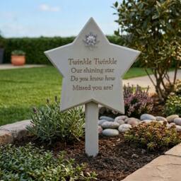 Garden Greatness Memorial Twinkle Twinkle Solar Star Plaque - Size: 2 Pack - thumbnail 2