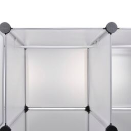 Berkfield Home Modular Cabinet 18 Compartments White 37x146x180.5 cm - thumbnail 5