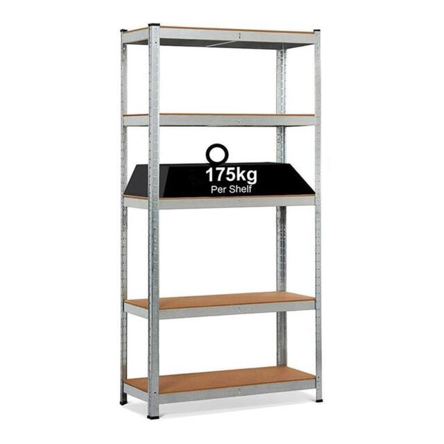 FLAVORA 5 Tier Heavy Duty Garage Storage Rack in Metallic Silver - Size: 10000mm x 520mm - image 1