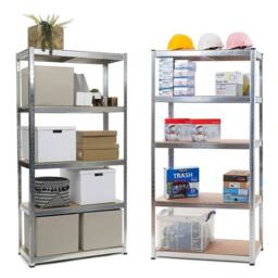 FLAVORA 5 Tier Heavy Duty Garage Storage Rack in Metallic Silver - Size: 10000mm x 520mm - thumbnail 5