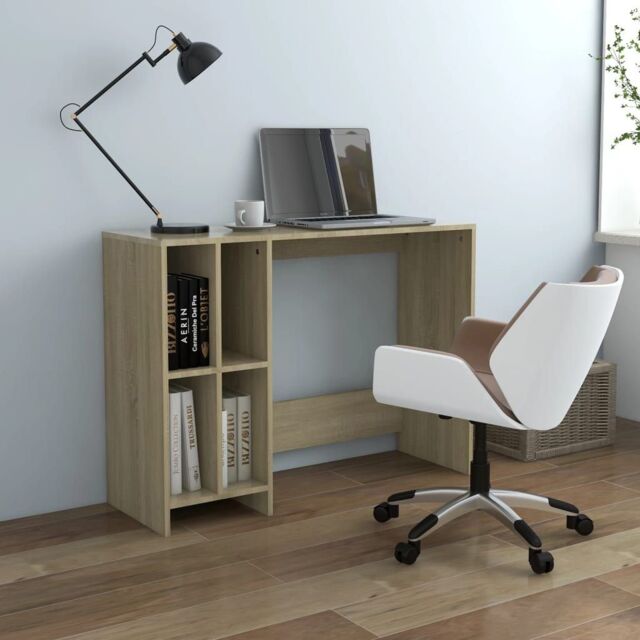 Berkfield Home Notebook Desk Sonoma Oak 102.5x35x75 cm Engineered Wood in Brown - image 1
