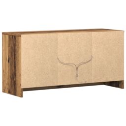 Berkfield Home TV Cabinet with LED Lights - Old Wood, 100x34x50 cm in Engineered Wood in Brown - Size: 100 x 34 x 50 cm - thumbnail 8