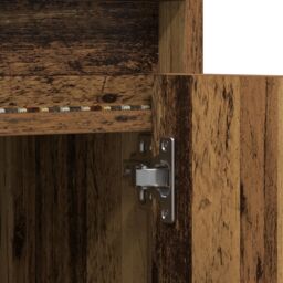 Berkfield Home TV Cabinet with LED Lights - Old Wood, 100x34x50 cm in Engineered Wood in Brown - Size: 100 x 34 x 50 cm - thumbnail 9