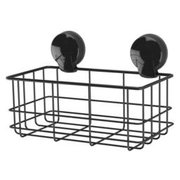 Showerdrape Suctionloc Black Steel Suction Wall Mounted Bottle Basket - thumbnail 7