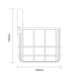 Showerdrape Suctionloc Black Steel Suction Wall Mounted Bottle Basket - thumbnail 5