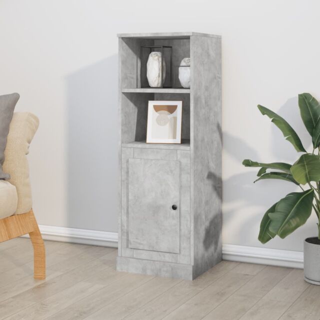 Berkfield Home Highboard Concrete Grey 36x35.5x103.5 cm Engineered Wood - image 1