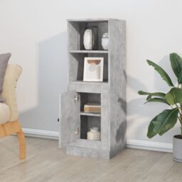 Berkfield Home Highboard Concrete Grey 36x35.5x103.5 cm Engineered Wood - thumbnail 3