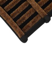 JVL Nimbus Rubber Coir Boot Scraper Mat 30x35cm in Natural - Size: 30 cm x 35 cm - thumbnail 4