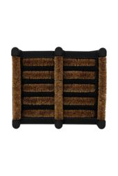 JVL Nimbus Rubber Coir Boot Scraper Mat 30x35cm in Natural - Size: 30 cm x 35 cm - thumbnail 1