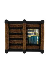 JVL Nimbus Rubber Coir Boot Scraper Mat 30x35cm in Natural - Size: 30 cm x 35 cm - thumbnail 6