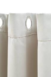 Living and Home 2 Panels Beige Blackout Curtains Polyester Drop Eyelet Curtains for Bedroom and Living Room, 117cm W x 137cm H - thumbnail 3