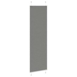 Berkfield Home Pleated Blind Anthracite 60x200 cm Fabric Width 59.4 cm Polyester in Charcoal - thumbnail 3