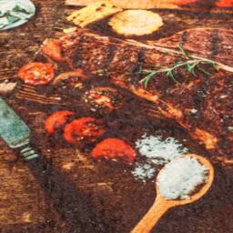 Berkfield Home Kitchen Rug Multicolour 60x180 cm Washable Anti Slip - Size: 100 cm diameter - thumbnail 7