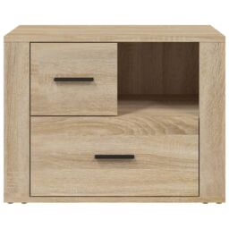 Berkfield Home Bedside Cabinet Sonoma Oak 60x36x45 cm Engineered Wood in Brown - Size: 60 x 36 x 45 cm - thumbnail 6