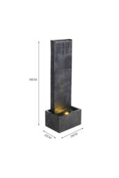 Living and Home Wall Standing Stone Fountain Water Feature Fountain in Natural - thumbnail 6