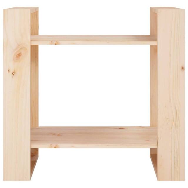 Berkfield Home Beautiful Book Cabinet/Room Divider 60x35x57 cm Solid Wood Pine in Light Tan - Size: 60 x 35 x 57 cm - image 1