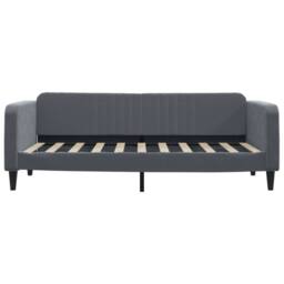 Berkfield Home Daybed with Mattress Dark Grey 90x190 cm Velvet - thumbnail 4
