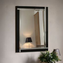 Agenzia 14 Black Venetian Glass Frame Wall Mirror 90 x 60cm - Size: 90 x 60 cm - thumbnail 5