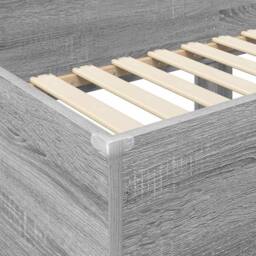 Berkfield Home Bunk Bed for Kids Grey Sonoma 100 x 200 cm Engineered Wood - thumbnail 8