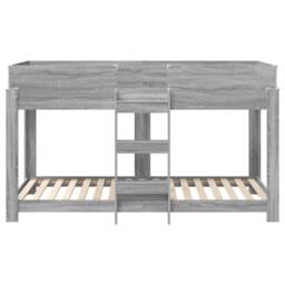 Berkfield Home Bunk Bed for Kids Grey Sonoma 100 x 200 cm Engineered Wood - thumbnail 5