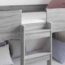 Berkfield Home Bunk Bed for Kids Grey Sonoma 100 x 200 cm Engineered Wood - thumbnail 3