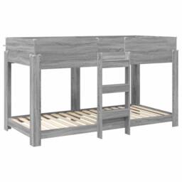Berkfield Home Bunk Bed for Kids Grey Sonoma 100 x 200 cm Engineered Wood - thumbnail 4